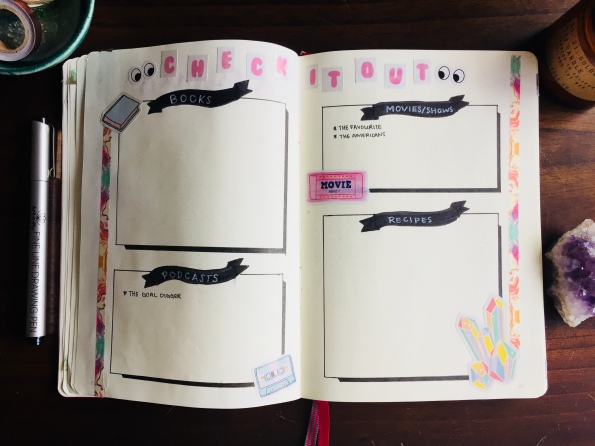 Check it Out Bullet Journal Spread